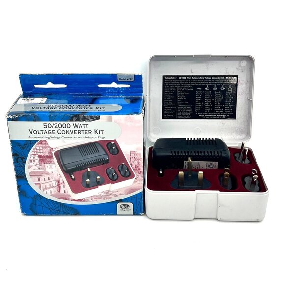 Voltage Converter Kit With Adaptor Plugs Model VCAP 50/2000 Watt Autoswitching - Picture 1 of 14